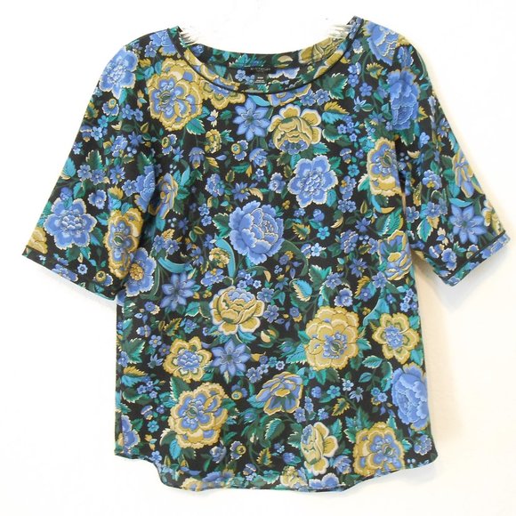 Ann Taylor Petite Floral Blouse - Picture 1 of 5
